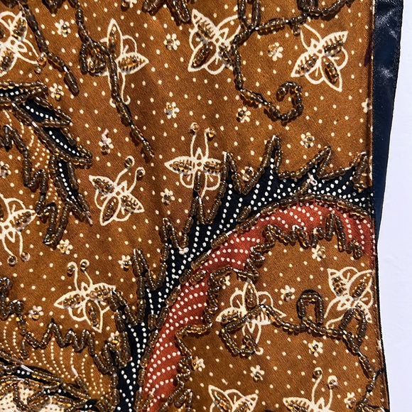 Ann Tjian for Kenar Vintage Beaded Button Down Vest SUPERB DESIGN AND Detailing - Picture 5 of 10